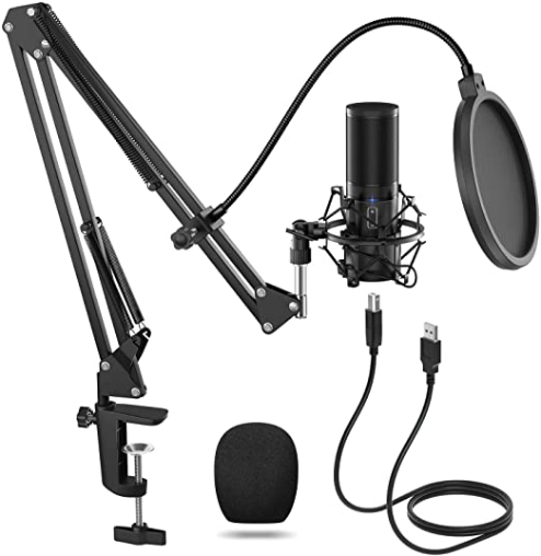 microfono usb para youtube grabar voz kit iniciacion  youtuber 